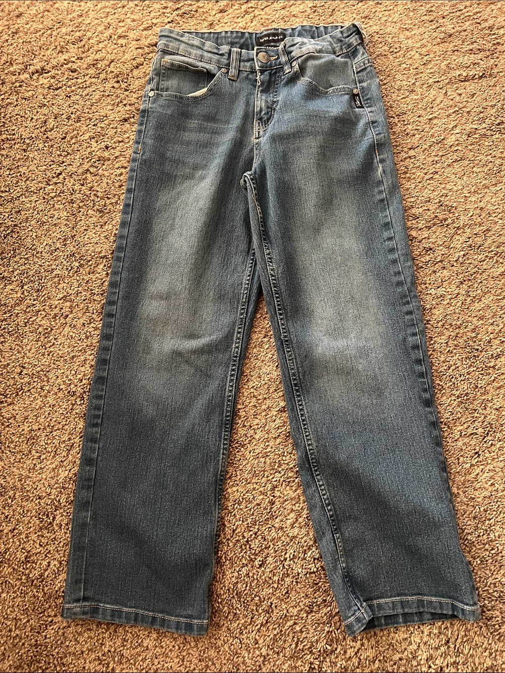 Silver Jeans Boys Straight Leg Jeans - Medium Blue Denim